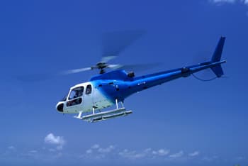 Flying helicoptere island
