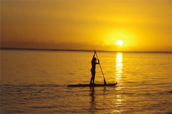 Stand up Paddle Lagoon Reunion island