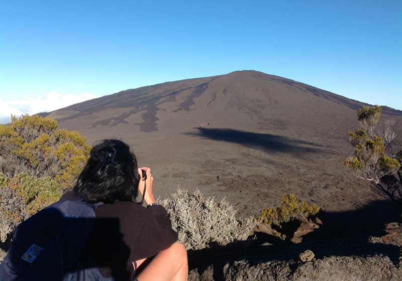 trails fournaise volcano