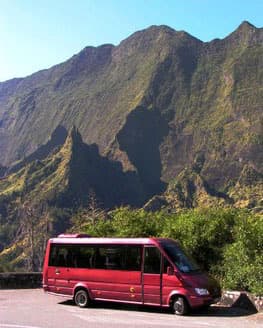 tourist car with a driver in Salazie