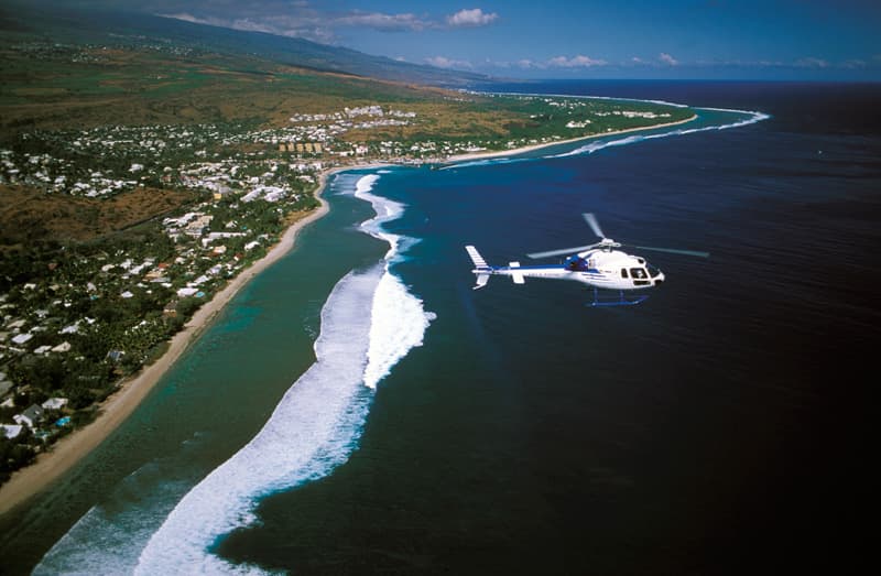 Helicopter in reunion island